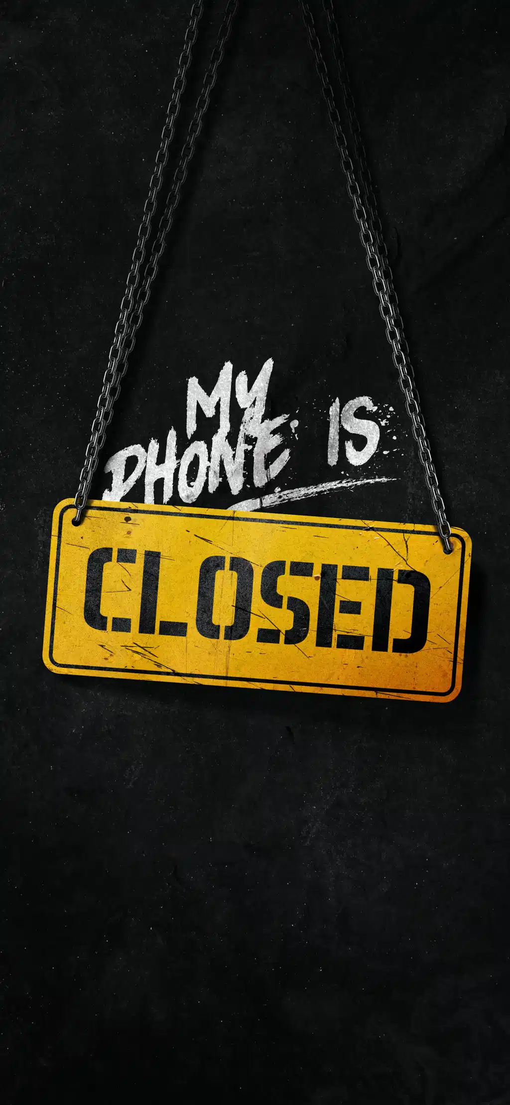 Neon Closed Signboard Wallpaper